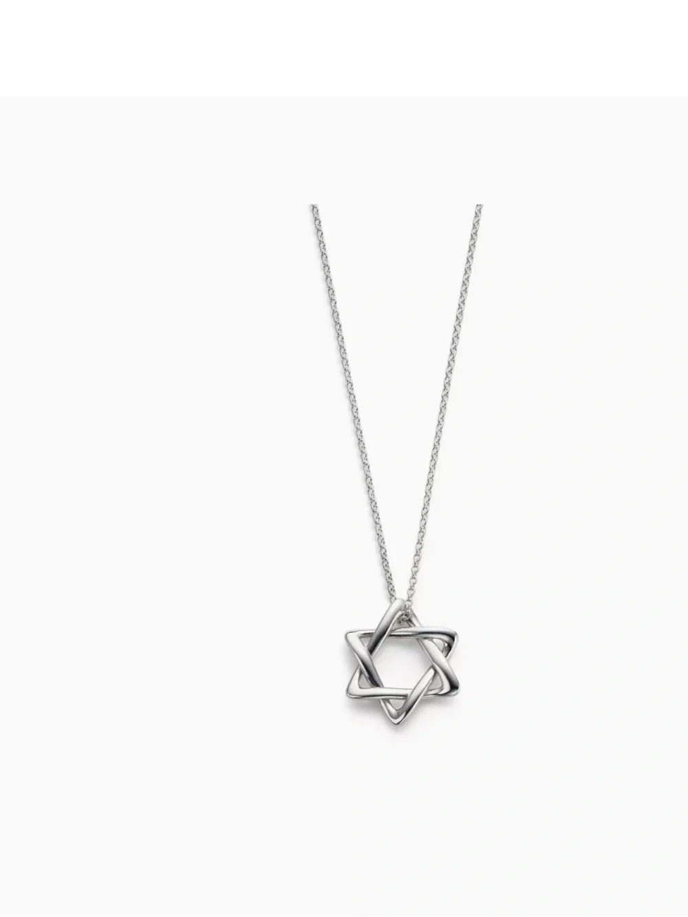 Tiffany & Co. Sterling Silver Star of David with Certificate of Authenticity.